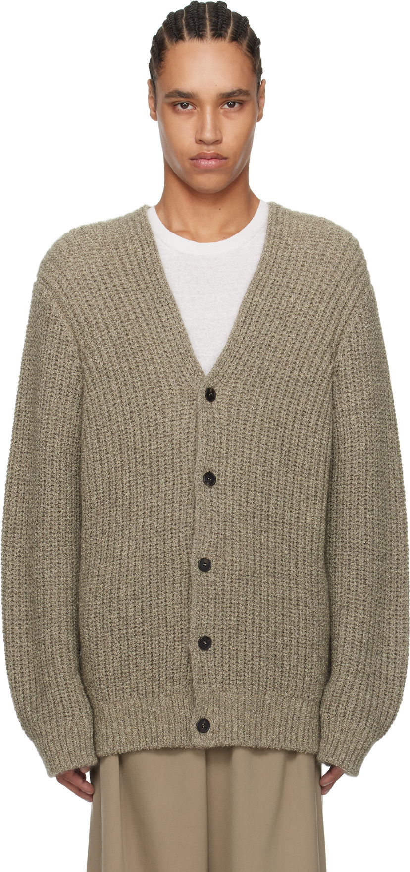 Cветр The Row The Row Gert Knit Cardigan бежевий | 871-Y900