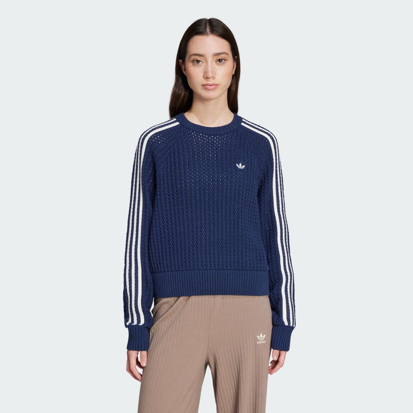 Cветр adidas Performance Adicolor Knitted Crew Sweater Синій | JD0906