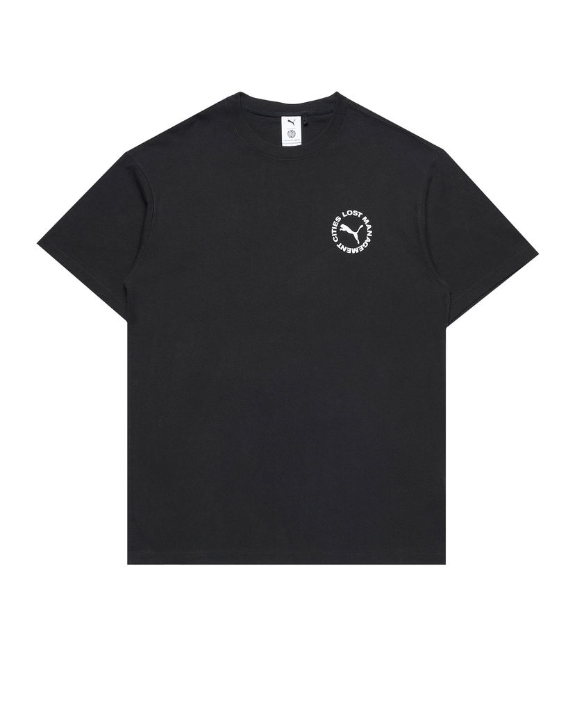 Футболка Puma Lost Management Cities x Cat Graphic T-Shirt чорний | 628043-01