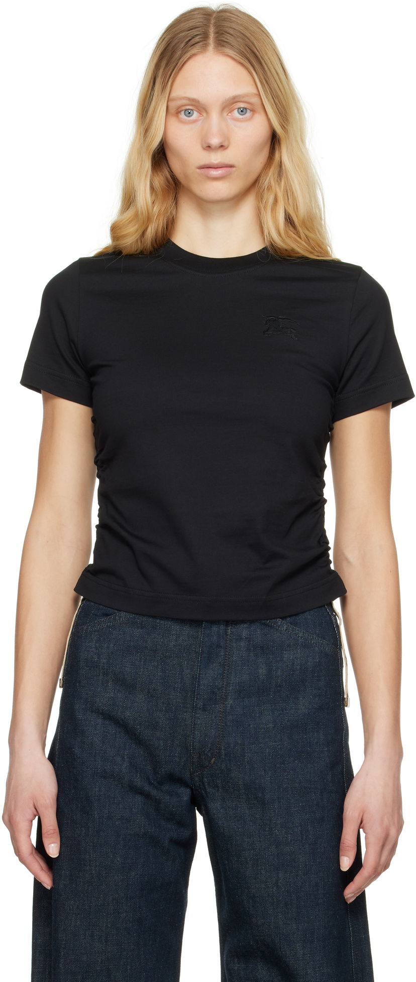 Футболка Burberry Burberry Cotton T-Shirt чорний | 8109187