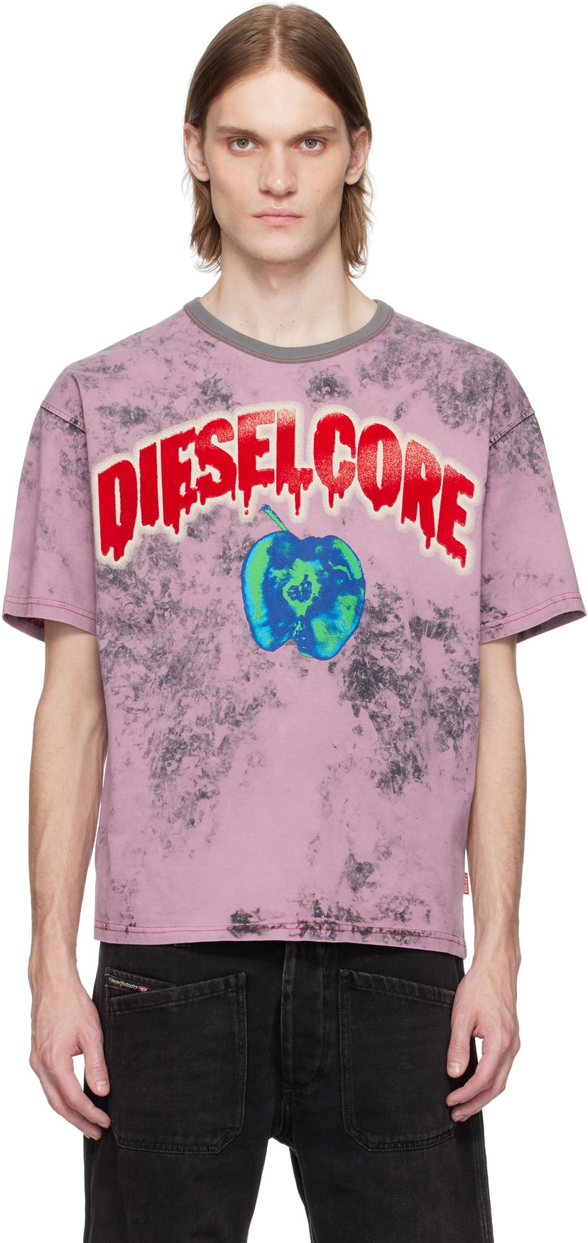 Футболка Diesel Diesel T-Boxt-R9 Graphic T-Shirt Рожевий | A16164-0GIAR-3DMA