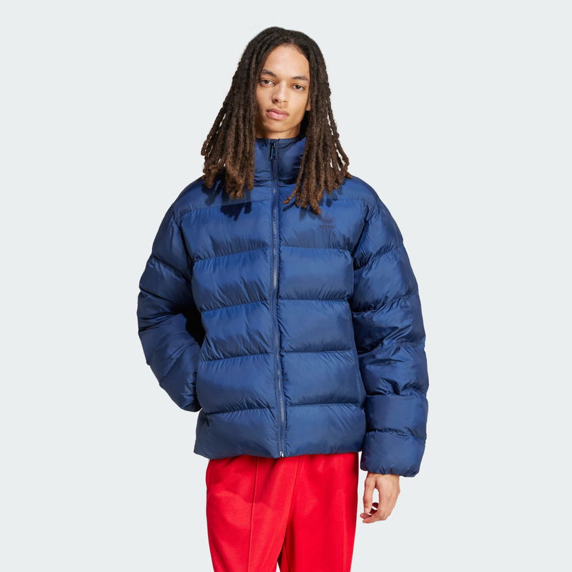 Пуховик adidas Performance Tonal Hooded Puffer Jacket Синій | IY3397