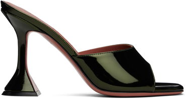 Кросівки та взуття Amina Muaddi Lupita Slipper Heeled Sandals Зелений | LUPITA SLIPPER MIRROR, 0