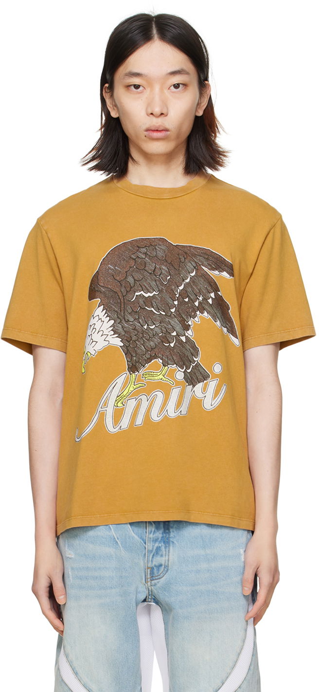 Футболка AMIRI Eagle T-Shirt бежевий | PS24MJG006