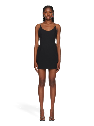 плаття HERON PRESTON Barbedwire Minidress чорний | HWDB073F23FAB0011000