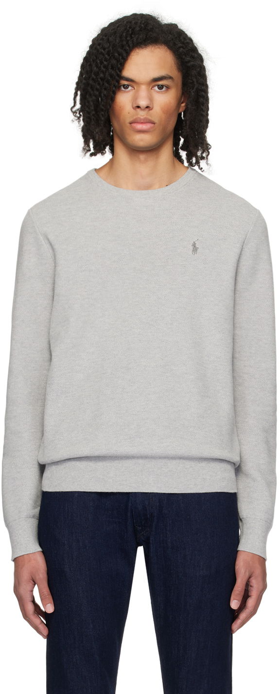 Cветр Polo by Ralph Lauren Textured Sweater Сірий | 710918163002