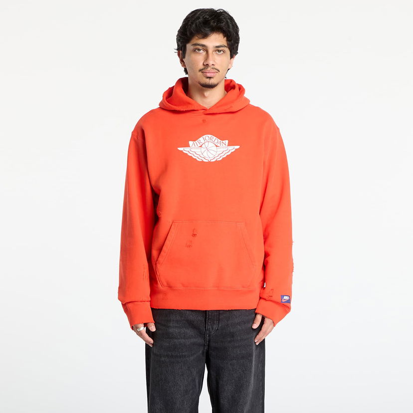 Світшоти Jordan Rare Air Distressed Fleece Pullover Hoodie with Wings Logo Помаранчевий | IB3003-673