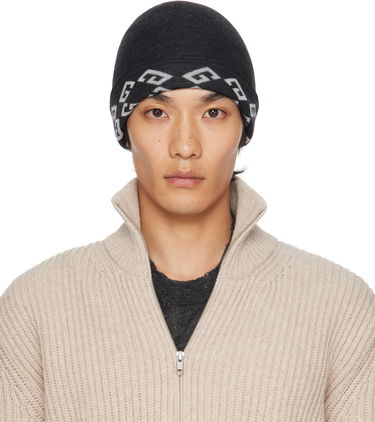 Шапка Givenchy Givenchy 1972 Monogram Reversible Beanie чорний | 710003975001-U7930, 0