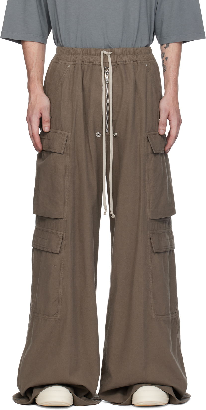 Штани карго Rick Owens Cargo Pants Double Jumbo Belas Зелений | DU02D2398 CFL