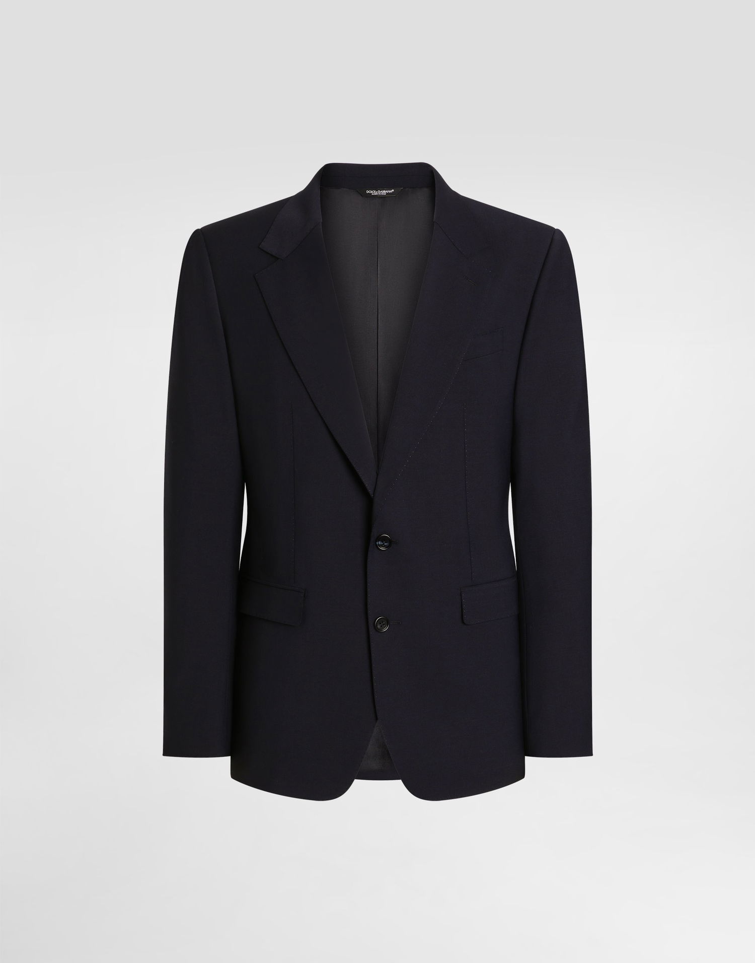 Куртка Dolce & Gabbana Dolce & Gabbana Taormina Single-Breasted Wool Canvas Jacket темно-синій | G2VK7TFURK8B3681, 0