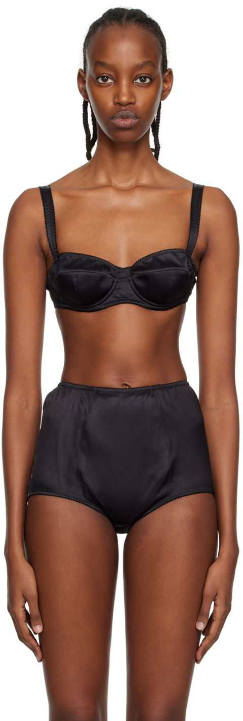 Бюстгальтер Dolce & Gabbana Black Balconette Bra чорний | O1A12T FUAD8