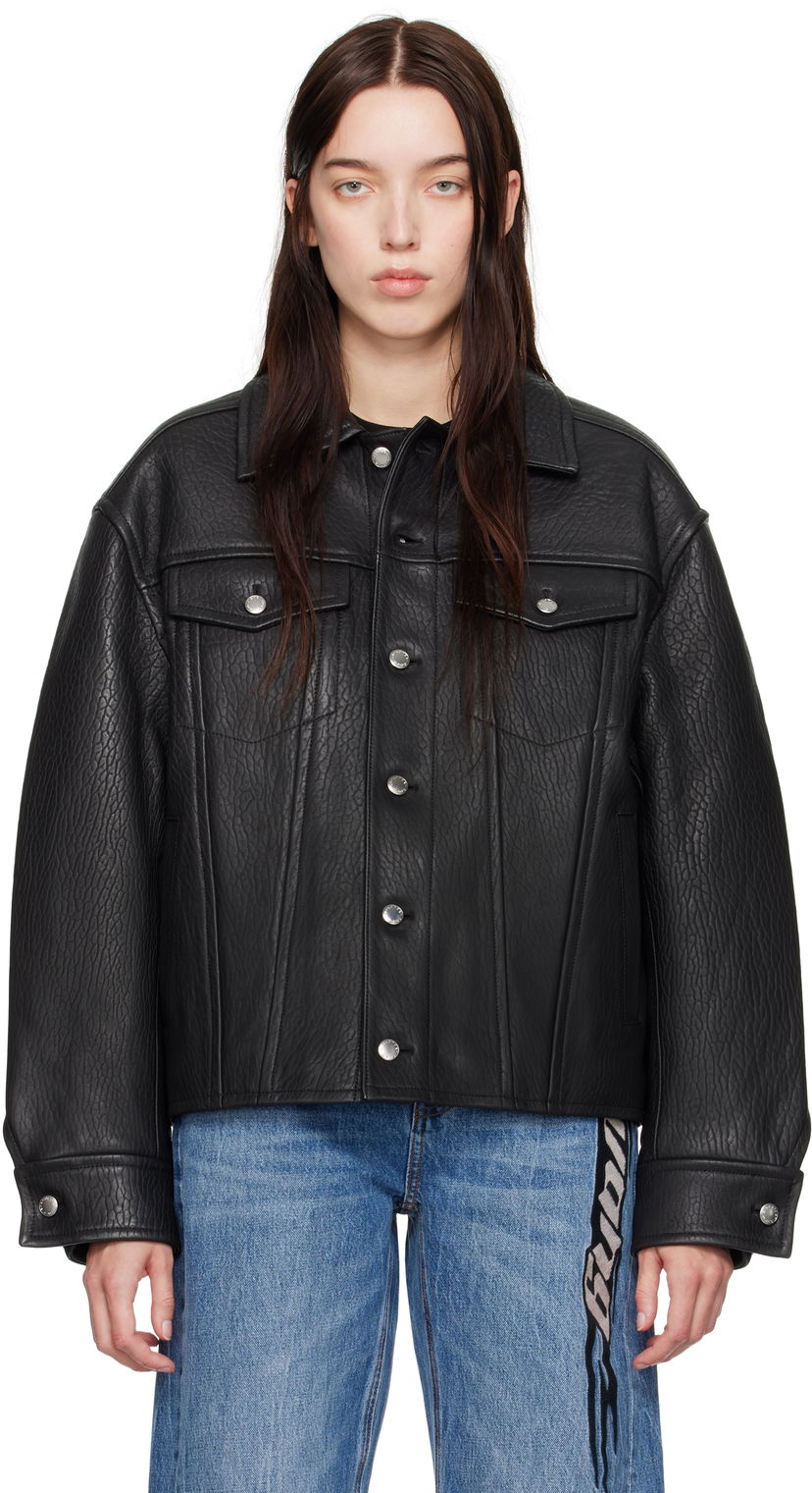 Куртка Alexander Wang Leather Jacket чорний | 1WC4242582
