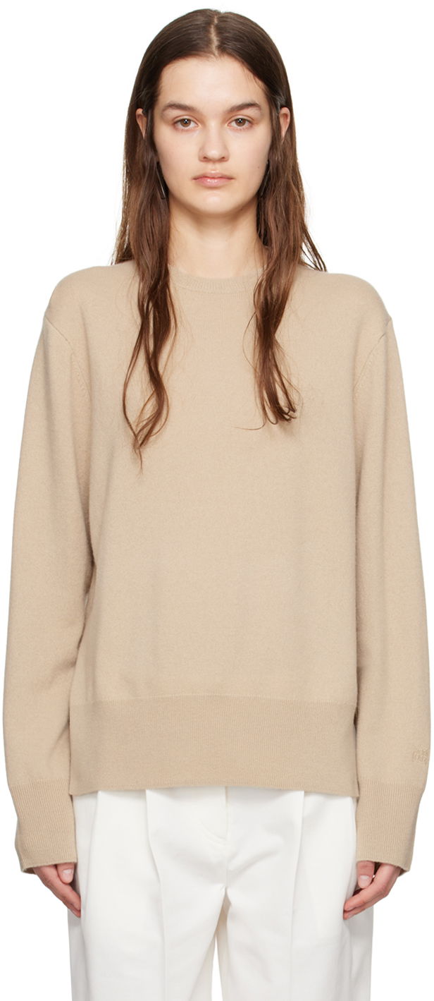 Cветр TOTEME Crewneck Relaxed-Fit Sweater бежевий | 242-WRT1734-YA0016
