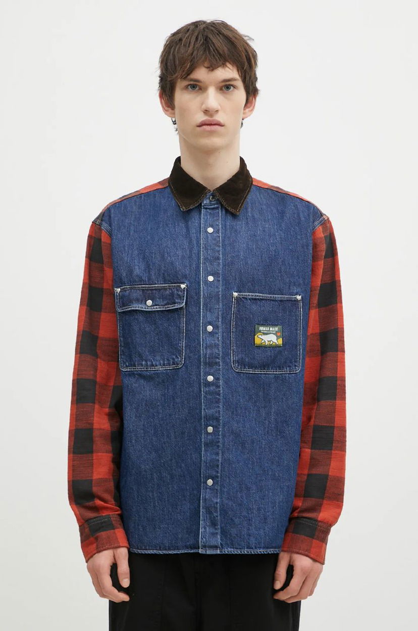Сорочка Human Made Relaxed Fit Scout Shirt Синій | HM28SH015