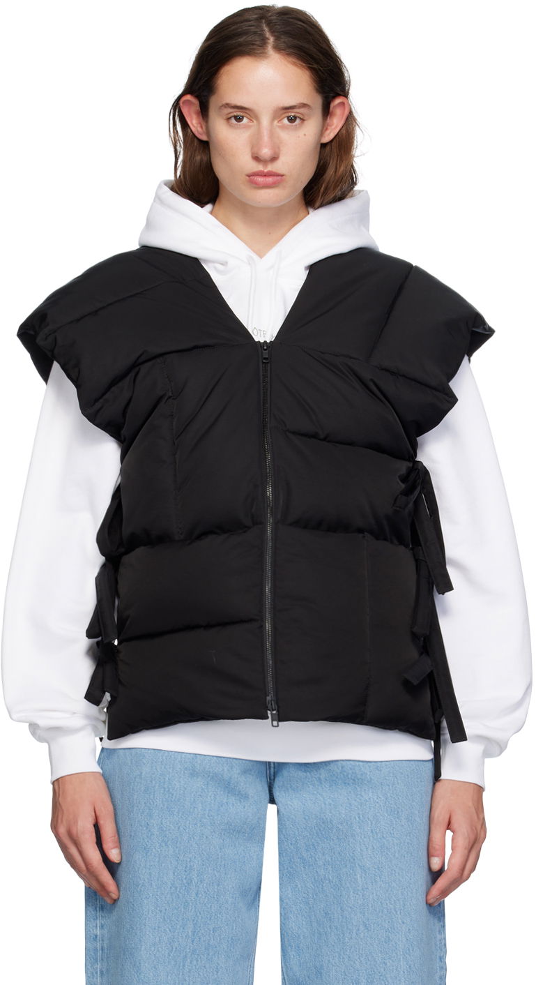 Пуховик KENZO Black Paris Sleeveless Puffer Jacket чорний | FE62OU1269CE