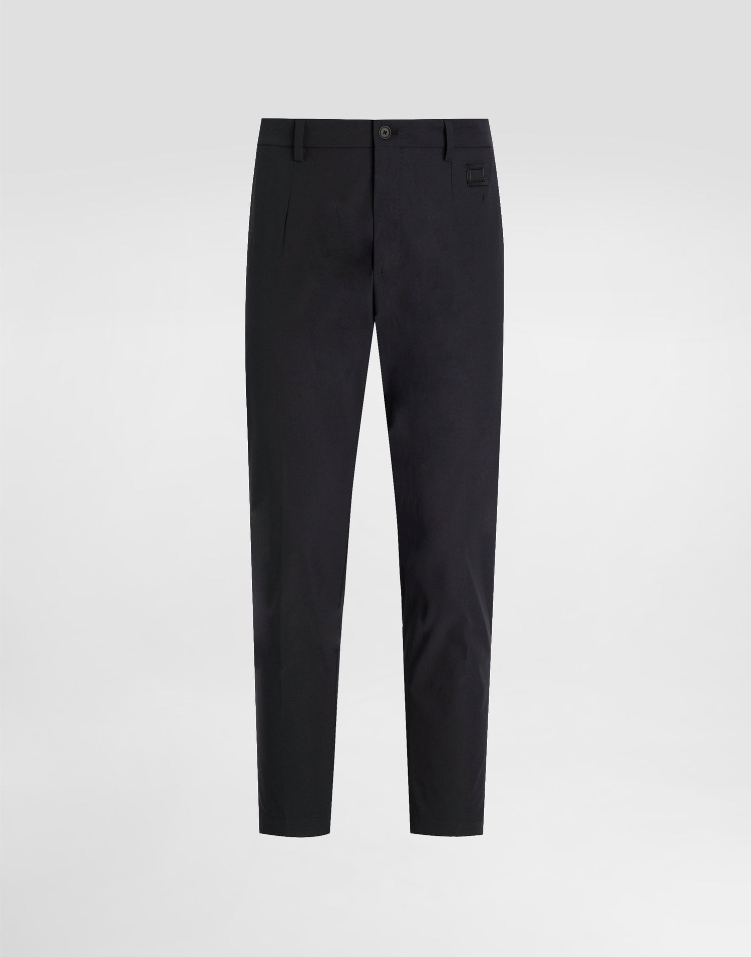 Штани Dolce & Gabbana Dolce & Gabbana Nylon Canvas Cropped Trousers 52 чорний | GW13ETFUUDDN0000, 0