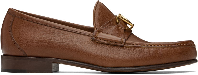 Догляд за взуттям Valentino Valentino Garavani VLogo Signature Buffalo Loafers Коричневий | 6Y2S0J68MIL