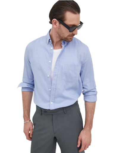 Сорочка Samsoe Samsoe Liam BA Shirt Синій | M20200043