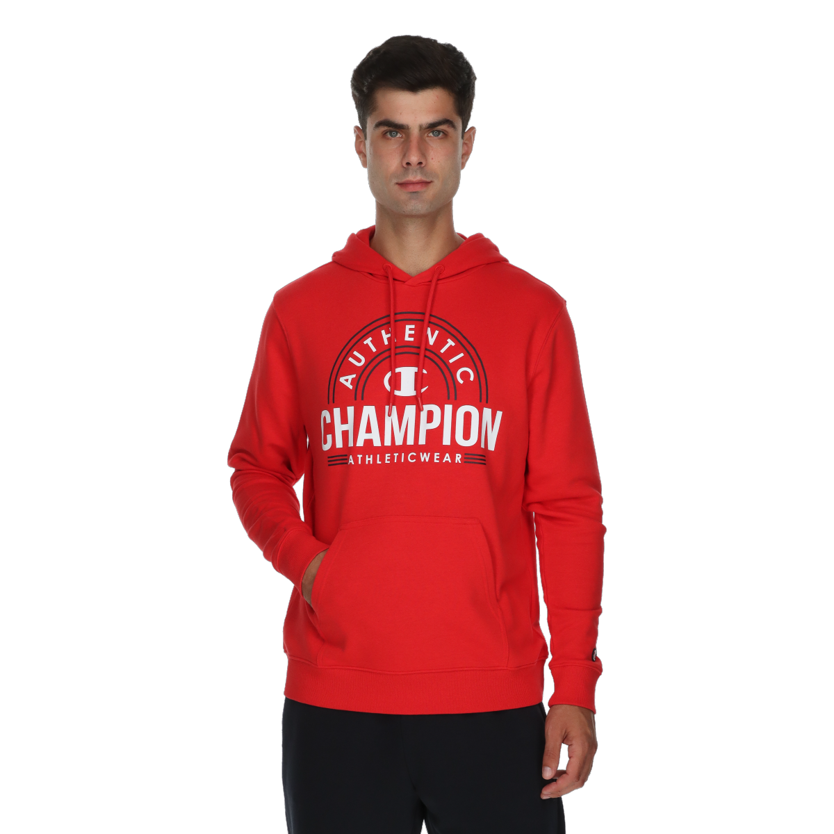 Світшоти Champion Authentic Athleticwear Pullover Hoodie with Kangaroo Pocket Червоний | 222110-RS001, 0