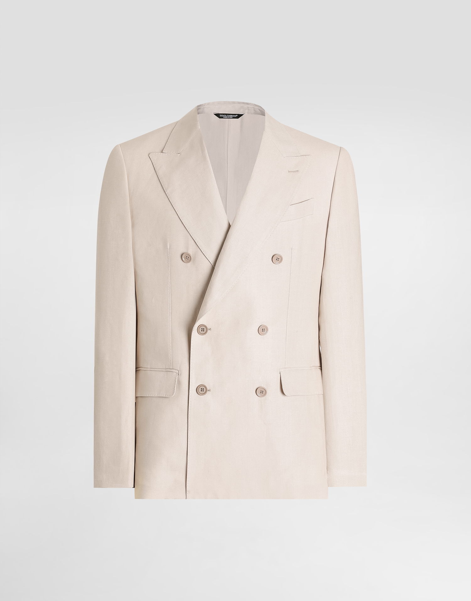 Куртка Dolce & Gabbana Dolce & Gabbana Double-breasted Linen Jacket бежевий | G2QS7TFU4MCM0722, 0