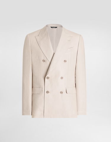 Куртка Dolce & Gabbana Dolce & Gabbana Double-breasted Linen Jacket бежевий | G2QS7TFU4MCM0722, 0
