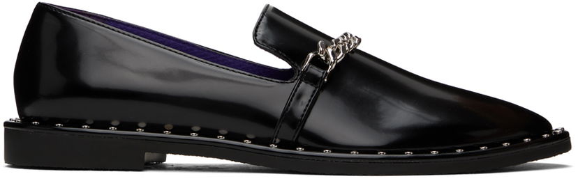 Кросівки та взуття Stella McCartney Falabella Chain Loafers чорний | 810298AP0210