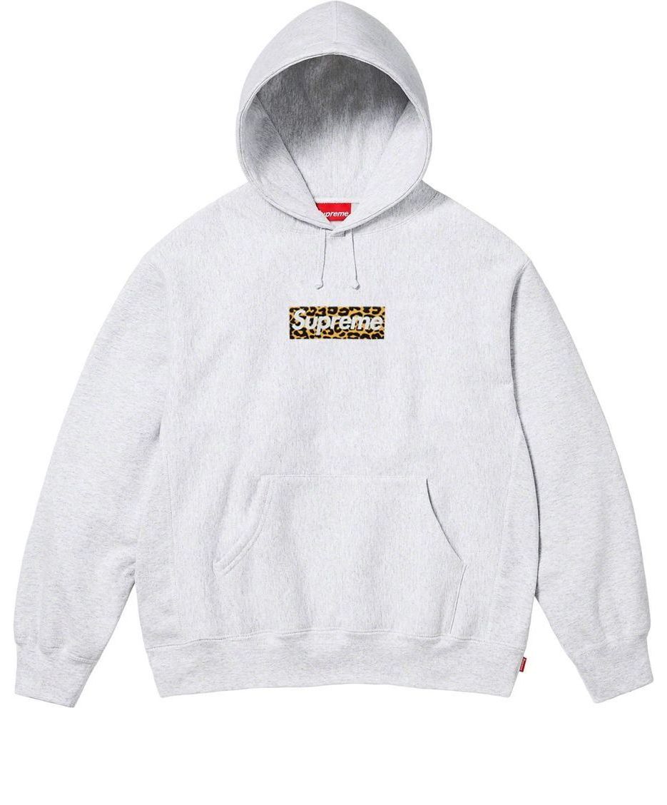Світшоти Supreme Box Logo Print Hooded Sweatshirt Сірий | SUP-SS24-106, 0
