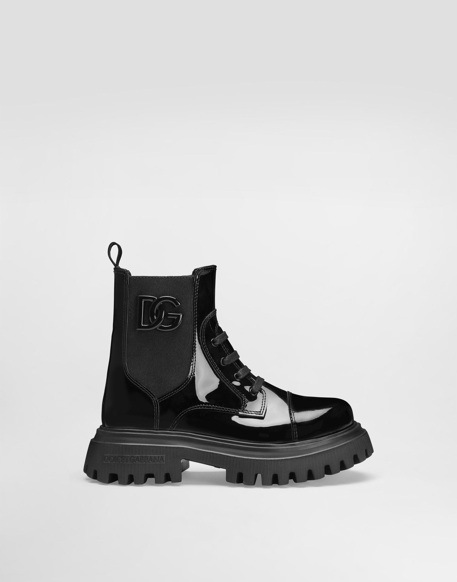 Аксесуари Dolce & Gabbana Dolce & Gabbana Patent Leather Ankle Boots With Elastic чорний | D11360A9A8180999, 0
