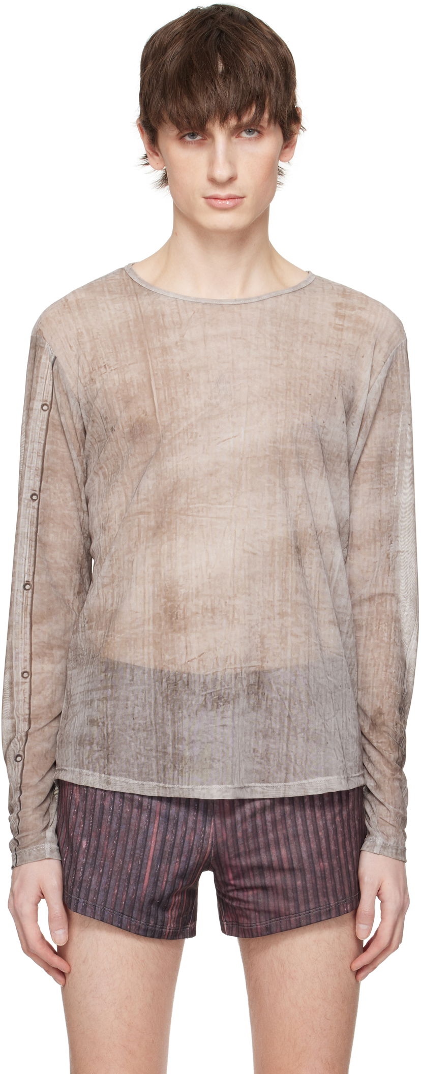 Футболка Serapis Serapis Piraeus Truck Tarp Tech Long Sleeve T-Shirt Коричневий | SS25_TT_4L