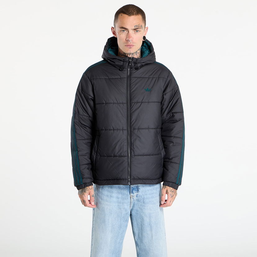 Пуховик adidas Originals Adicolor Reversible Puffer Jacket чорний | JX6447