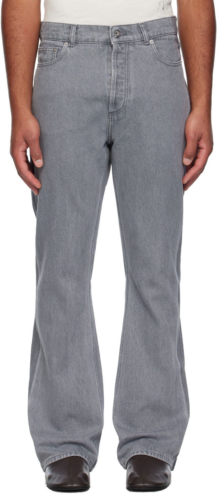 Джинси JW Anderson JW Anderson Bootcut Jeans Сірий | DT0121-PG1837