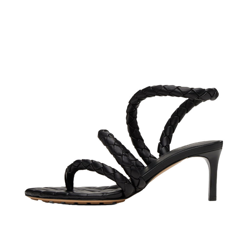 Кросівки та взуття Bottega Veneta Leaf Heeled Sandals чорний | 786915 V3Y50