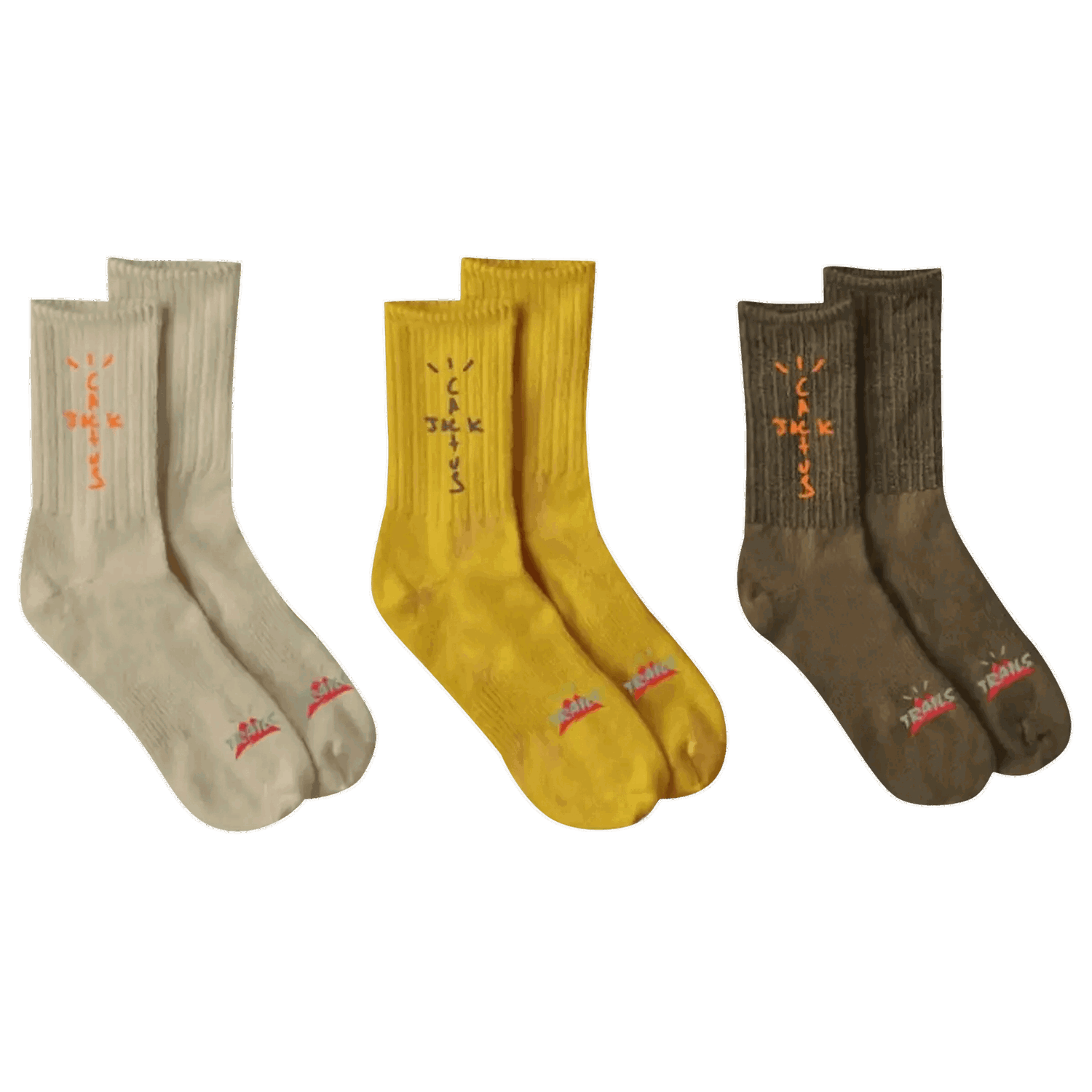 Нижня білизна та шкарпетки Cactus Jack by Travis Scott Cactus Trails Hiking Socks Pack Різнокольоровий | CJNT AS25 BROW, 0