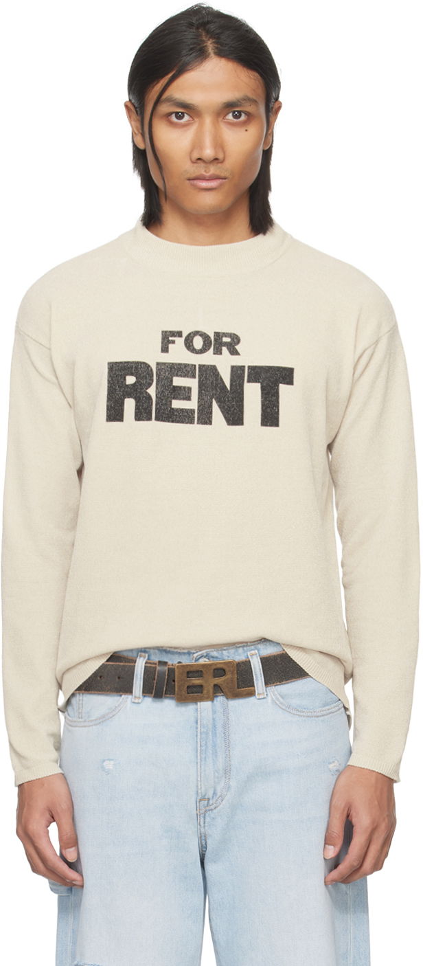 Світшоти ERL Printed Crewneck Sweatshirt бежевий | ERL07N026