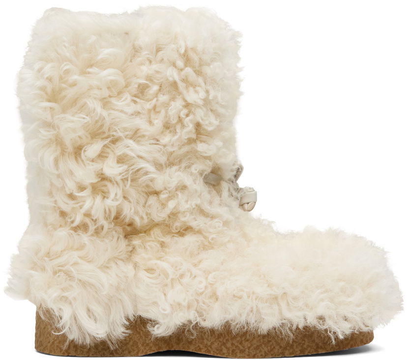 Одяг Bottega Veneta Bottega Veneta Torino Shearling Boots білий | 816585V55T19202