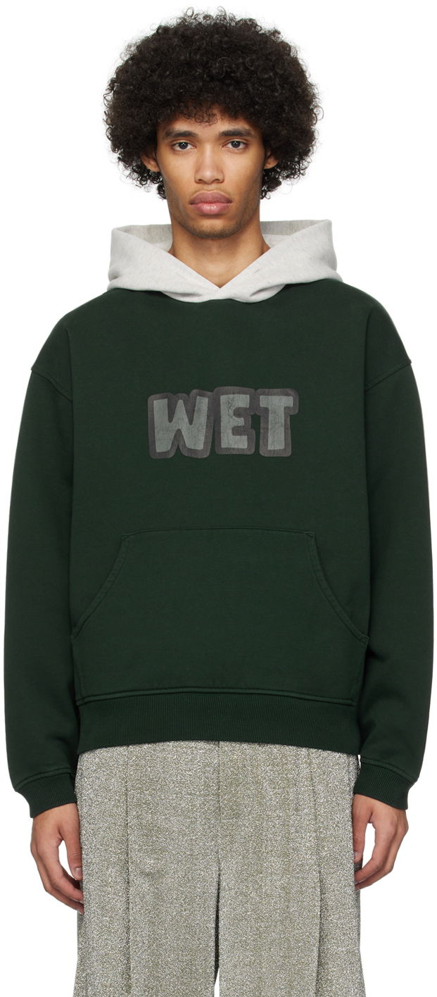 Світшоти ERL ERL 'Wet' Print Hoodie Зелений | ERL08T033