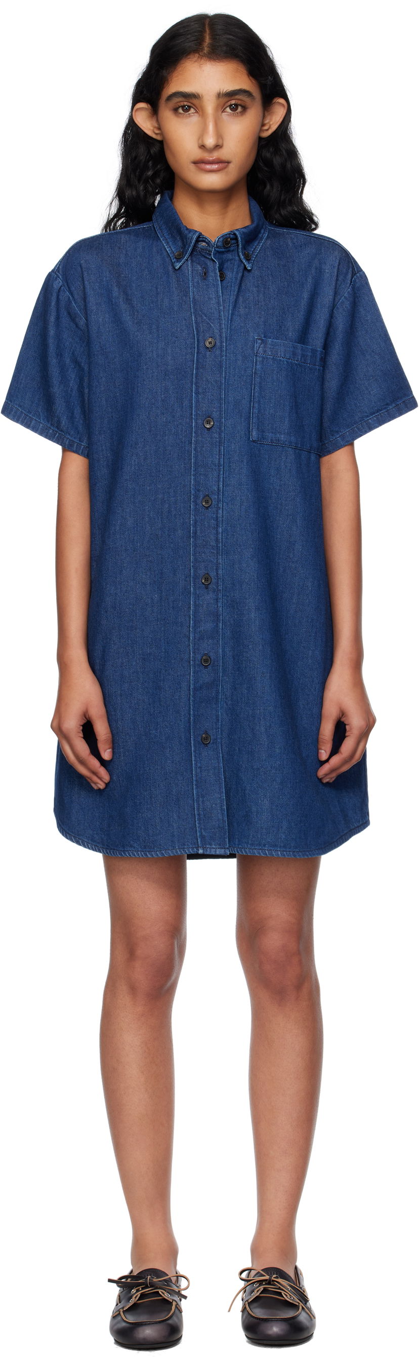 плаття A.P.C. A.P.C. Ary Denim Minidress Синій | COHAL-F35181