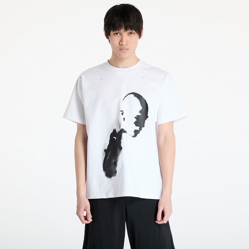 Футболка HELIOT EMIL HELIOT EMIL Ai Generated Print T-Shirt білий | SS25_M_09_041_WHT02_CO