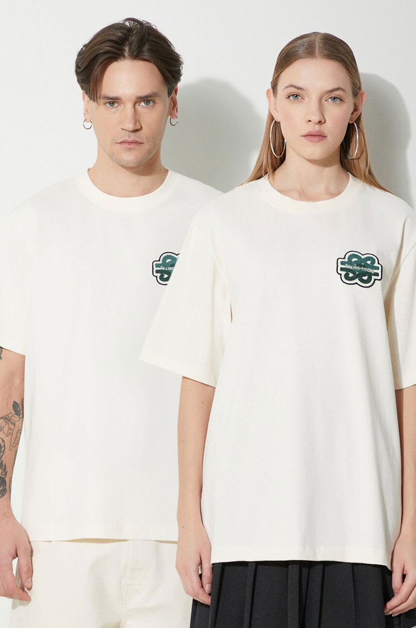 Футболка Filling Pieces T-Shirt With Print бежевий | 74433929936