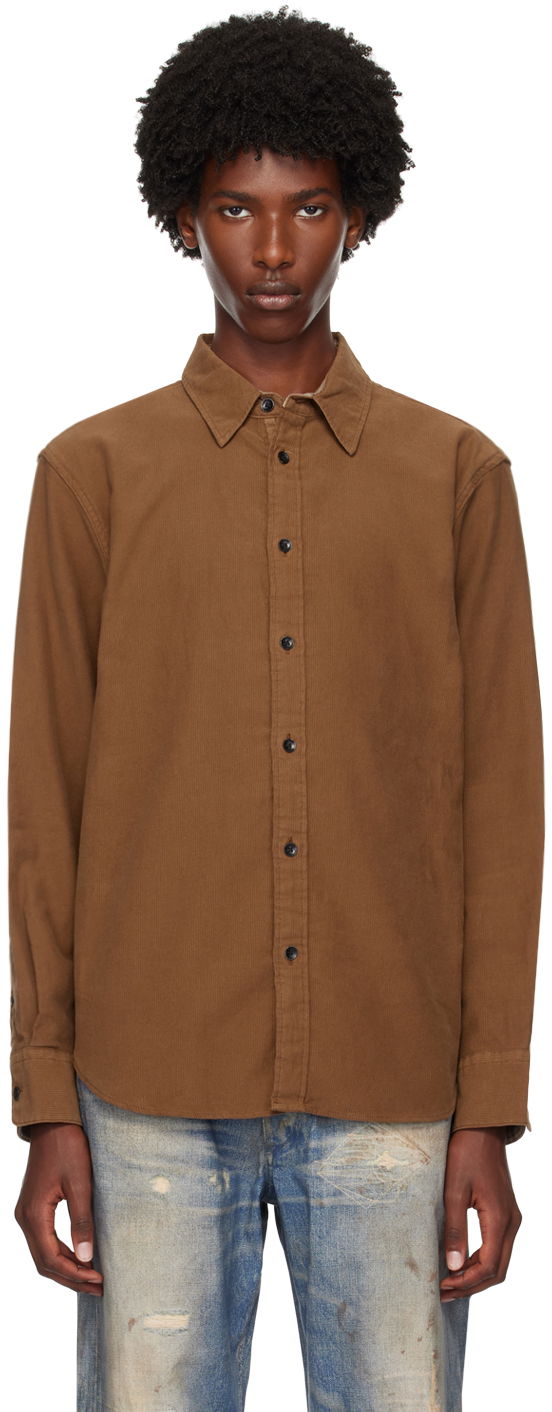 Сорочка rag & bone Rag & Bone Men's Finch Casual Shirt Коричневий | MBW24FA004CRML