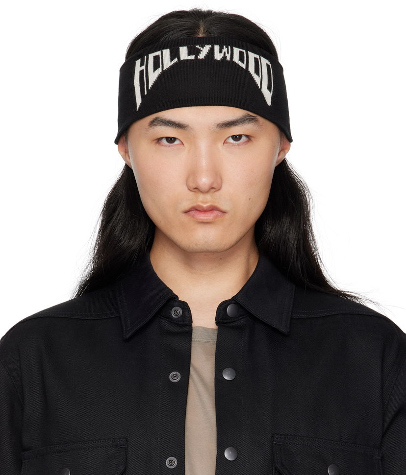 Шарф Rick Owens Rick Owens DRKSHDW 'Hollywood' Cotton Headband чорний | DA01E3480 KP7
