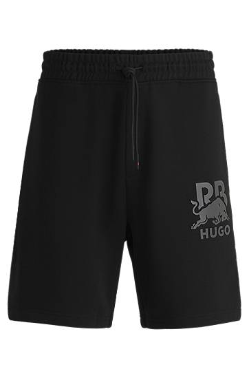 Шорти BOSS HUGO x Red Bull Cotton-Terry Shorts чорний | 50542809