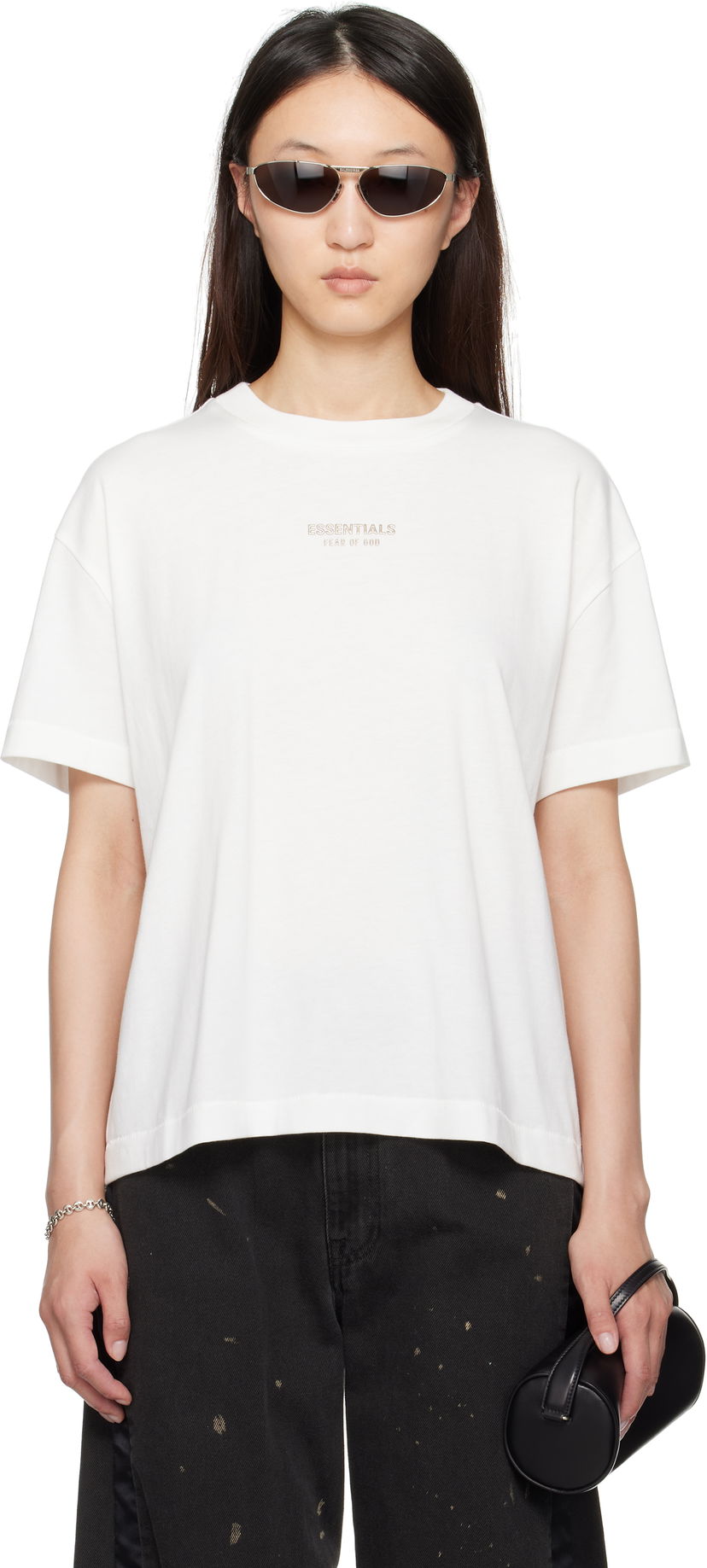 Футболка Fear of God Fear of God ESSENTIALS Classic Fit T-Shirt білий | 125SP255864FW