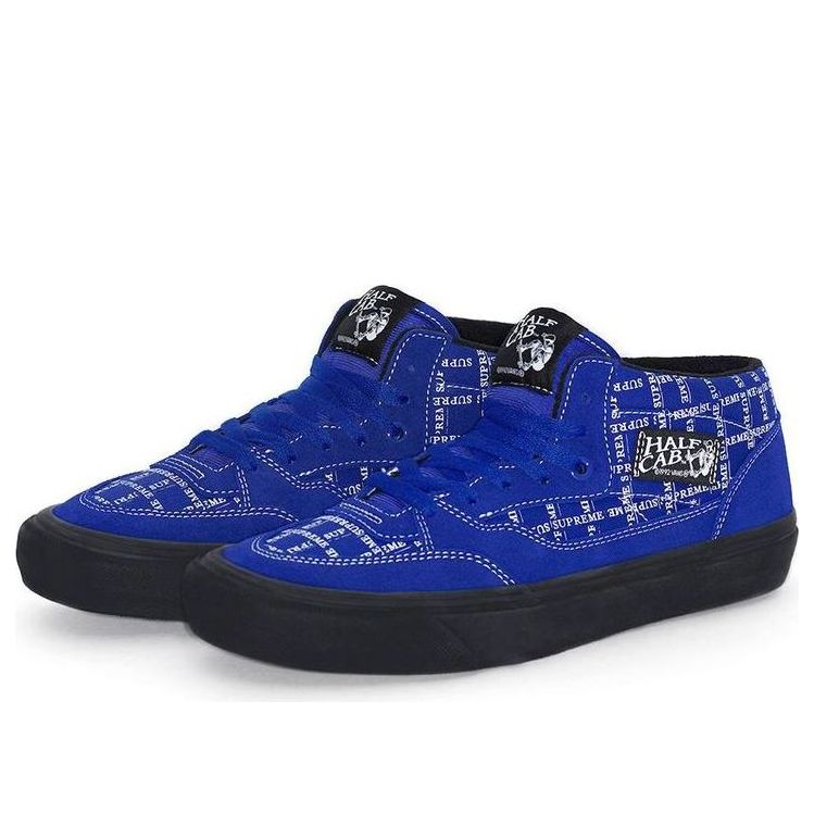 Кросівки та взуття Vans Supreme x Half Cab Pro '92 'Logo Pattern' Синій | VN0A3QPH2YX
