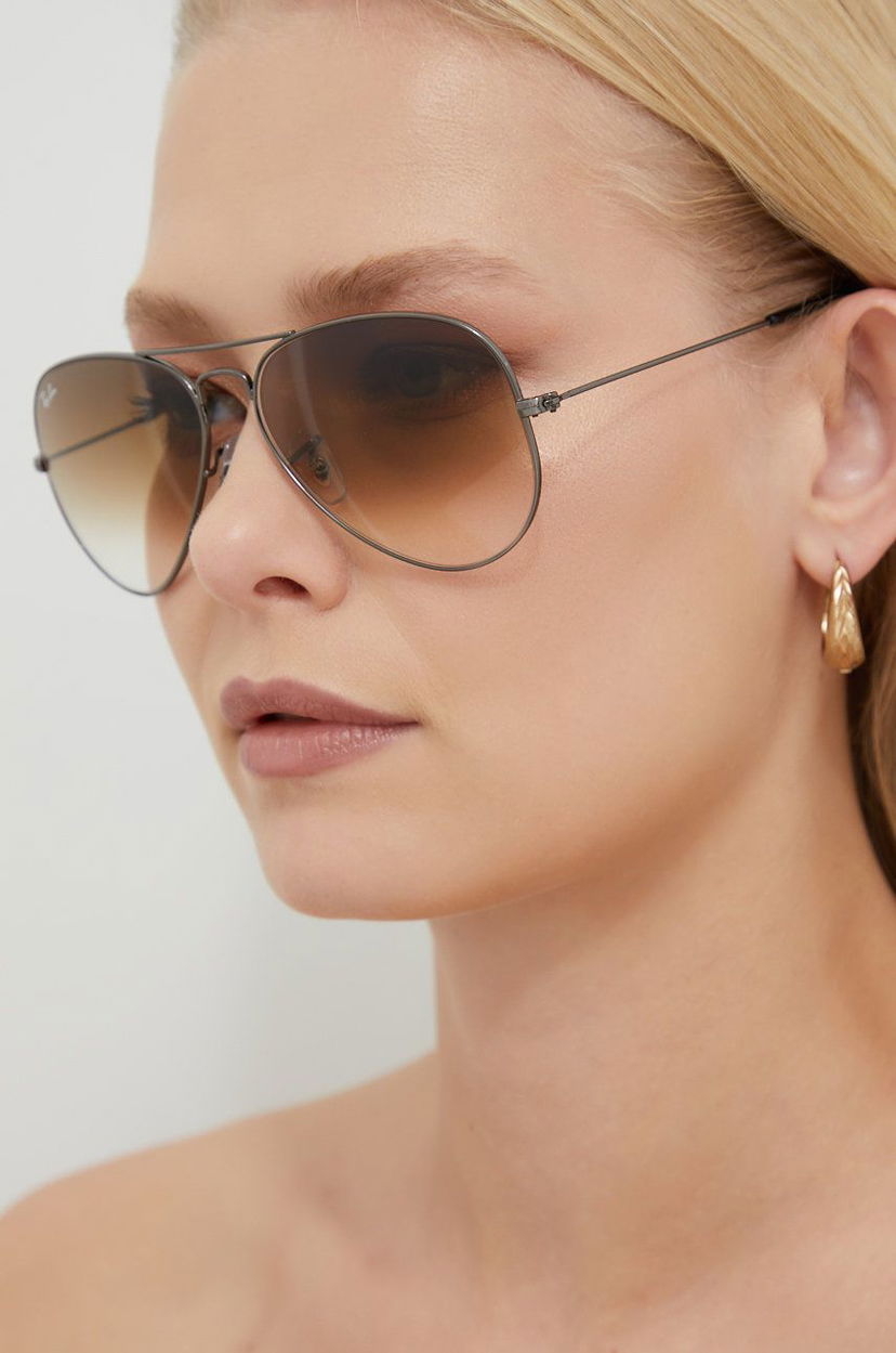 Сонцезахисні окуляри Ray-Ban Aviator Large Metal Sunglasses Сірий | 0RB3025.004/51.58