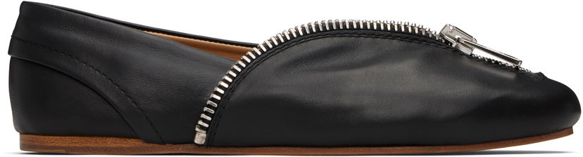 Одяг JW Anderson JW Anderson Biker Zip Ballerina Flats чорний | BL0032-LA0268