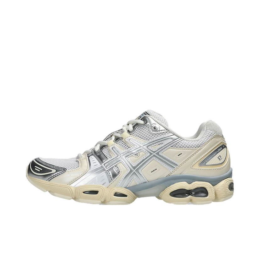 бігти Asics Gel-Nimbus 9 White Pure Silver бежевий | 1201A424-106