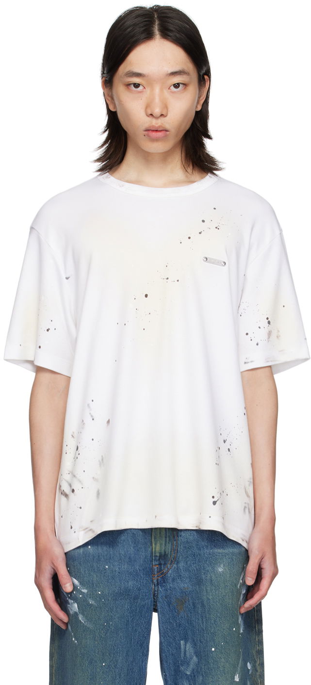 Футболка Helmut Lang T-Shirt With Print білий | O05HM596