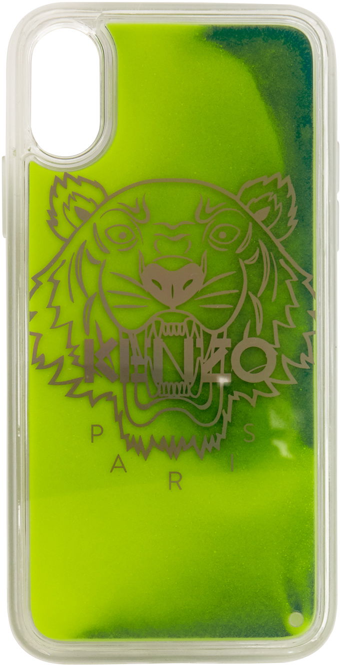 Гаджет KENZO Kenzo Glow-In-The-Dark iPhone X/XS Phone Case Зелений | FA5COKIFXSAN