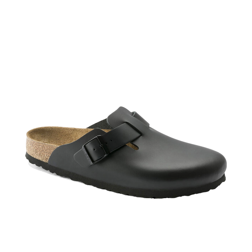 Кросівки та взуття Birkenstock Boston Natural Leather чорний | 60193